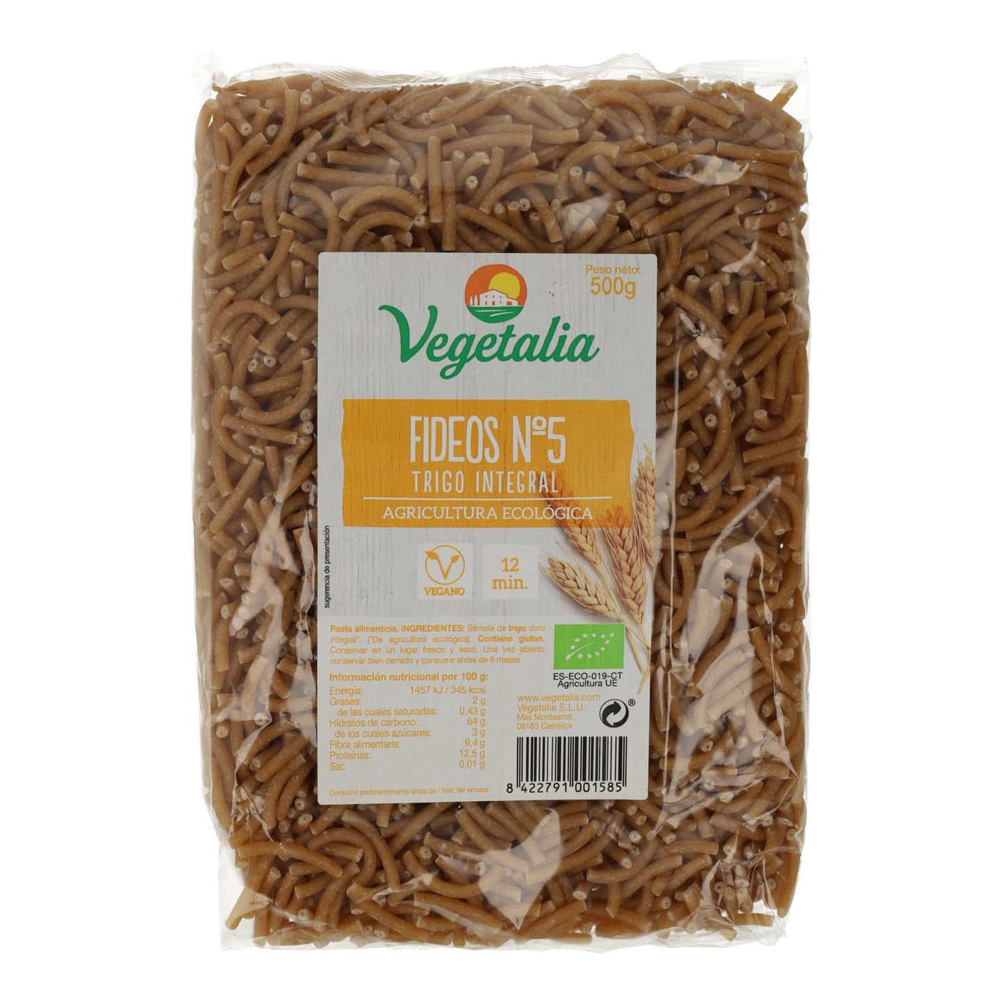 Bio-Vollkornweizennudeln Nr. 5 Vegetalia 500 g