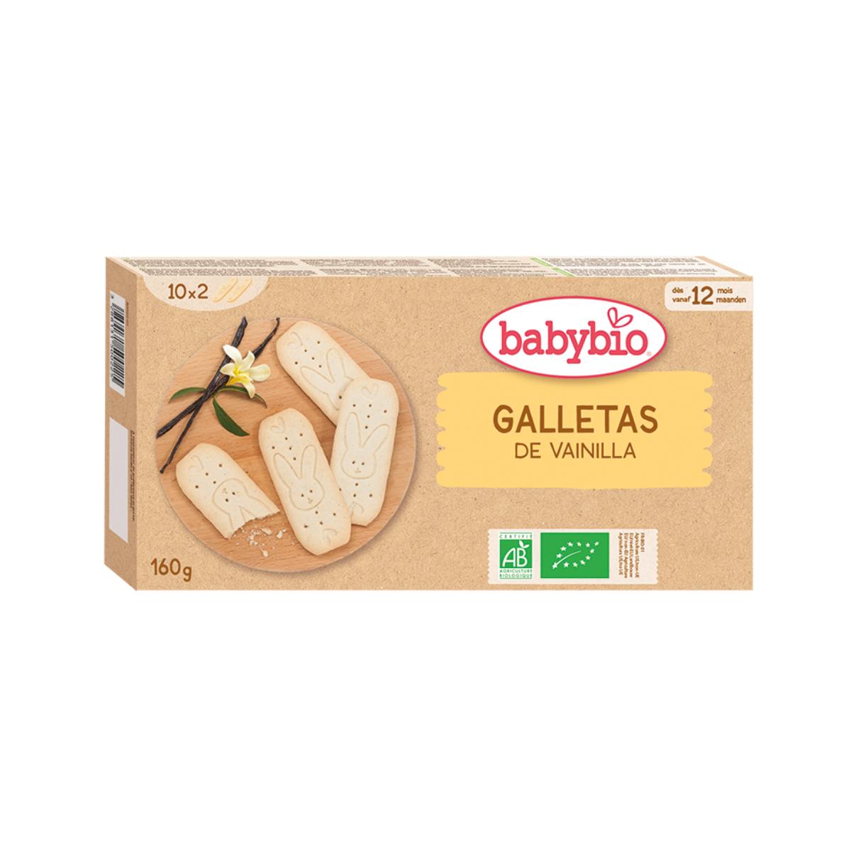 Biscotti biologici per bambini Crescita Vaniglia Babybio 160 g
