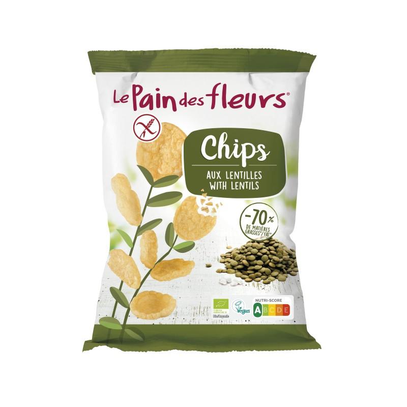 Chips di lenticchie senza glutine Le Pain des Fleurs 50 g