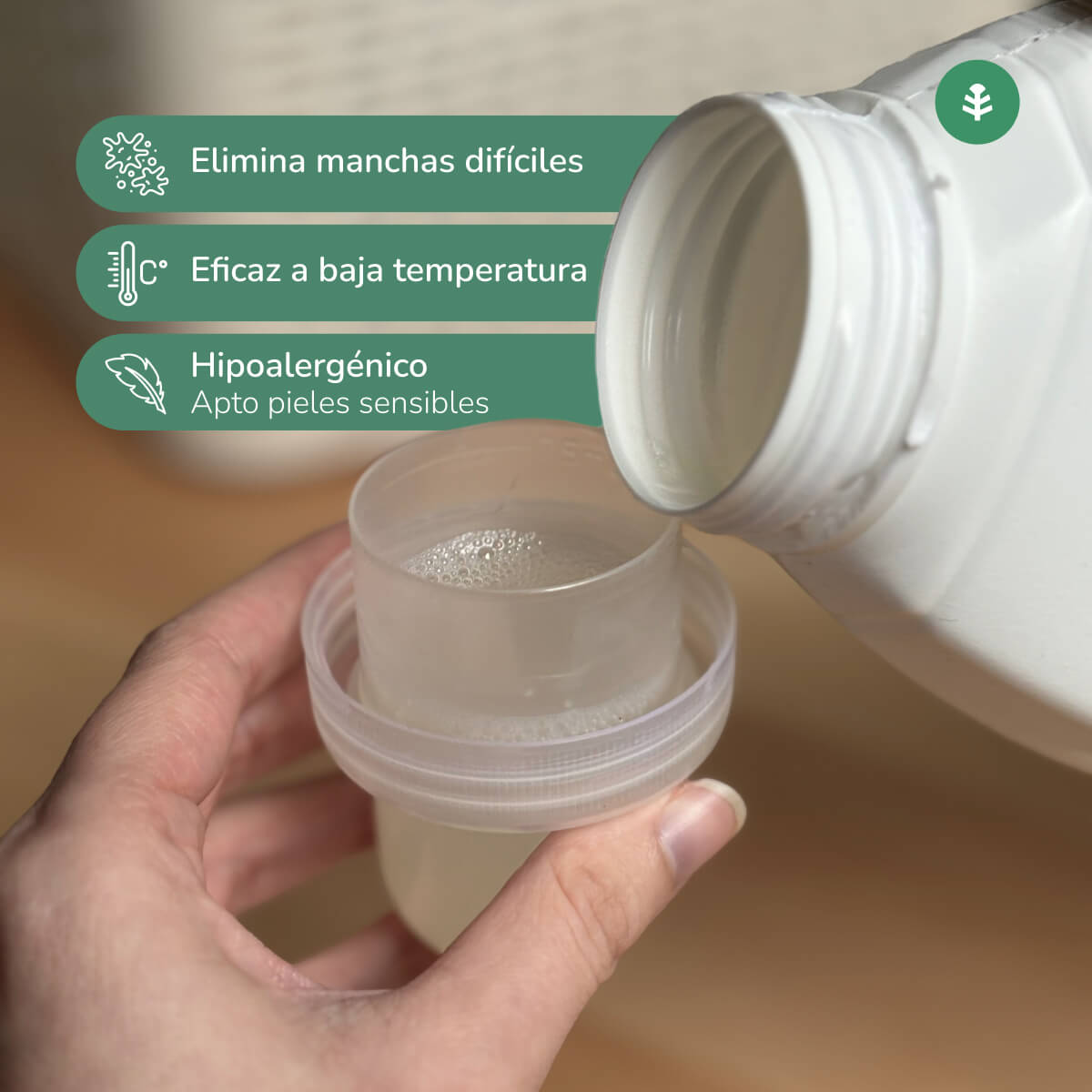 Pack 3xLiquide Lessive ECO Parfum naturel des vêtements propres Planet Garden 1,5 Litres