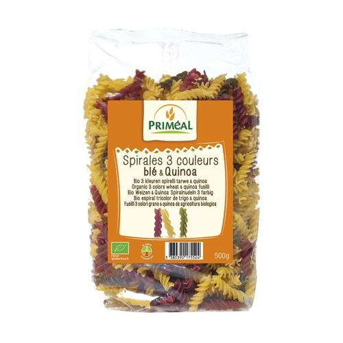Spirali tricolori di grano e quinoa Priméal 500 g