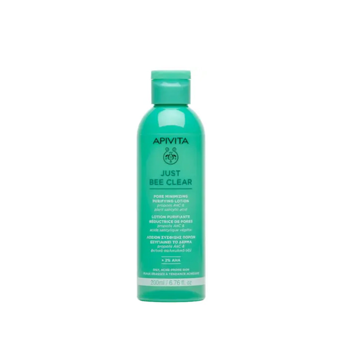 Lotion purifiante minimisant les pores Just Bee Clear, Apivita, 200 ml