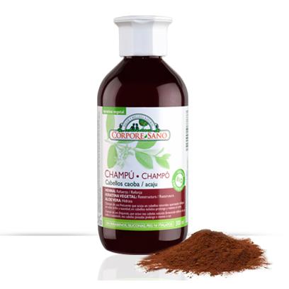 Shampoo für mahagonifarbenes Haar Henna Sandelholz Corpore Sano 300 ml