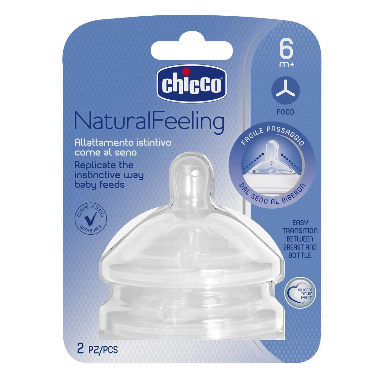Tettarella NaturalFeeling flusso papilla 2 pz 6 m+ Chicco
