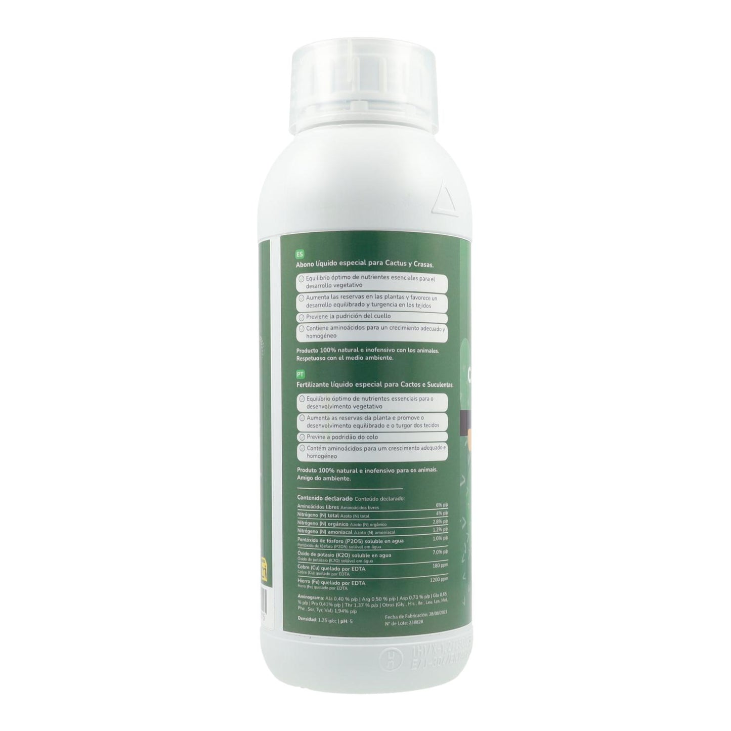 Nawóz płynny do kaktusów i krasul Planeta Huerto 1 l