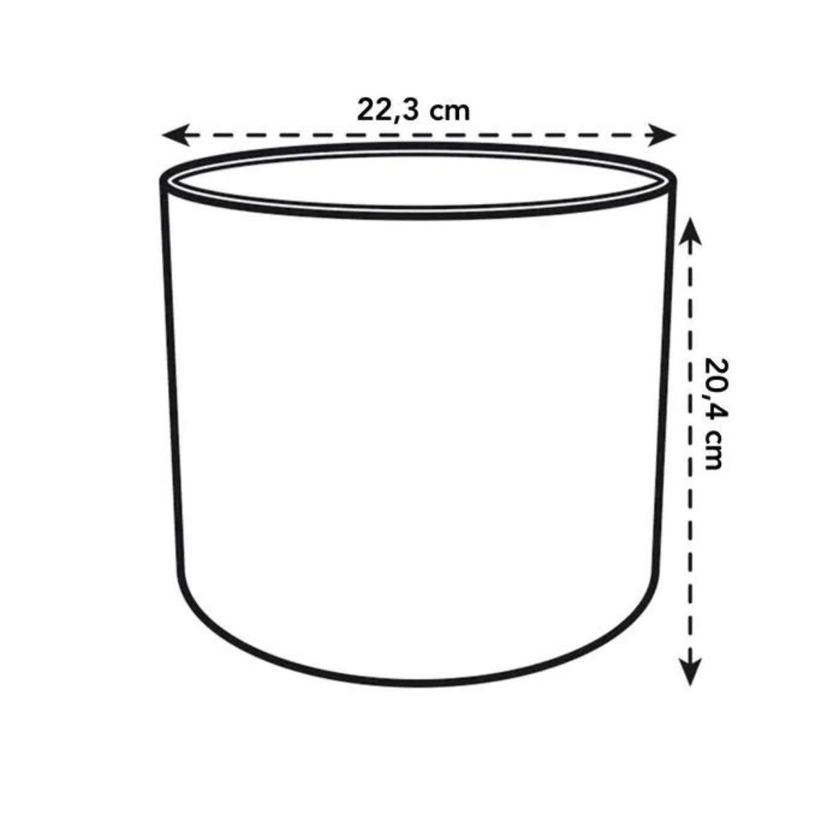 Pot de fleurs recyclé Ocean Round Elho vert pacifique 14 cm