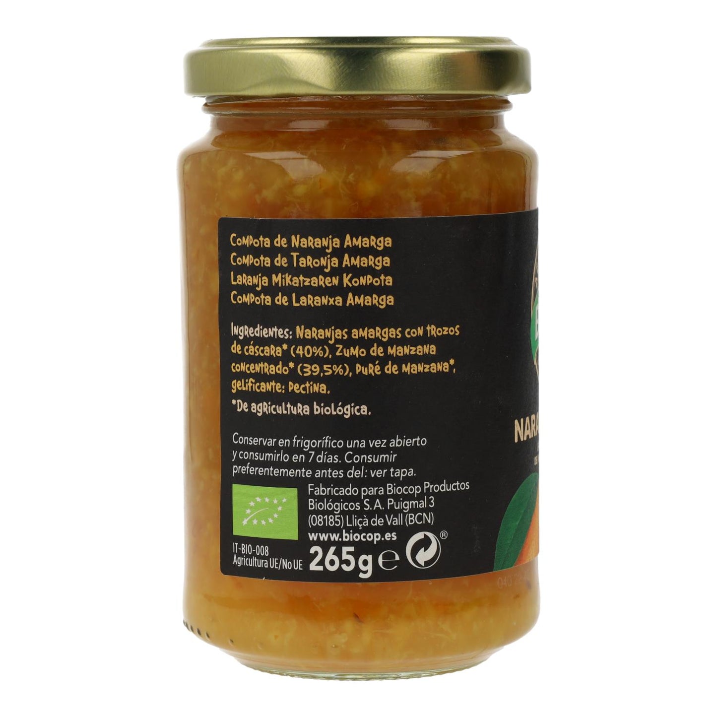 Composta di arancia amara BIO Biocop 265 g