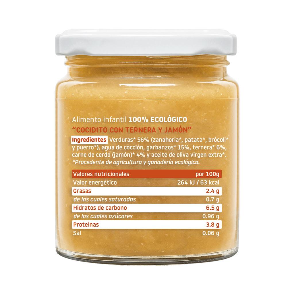 Bio-Glas mit Rindfleisch- und Schinkeneintopf 230 g