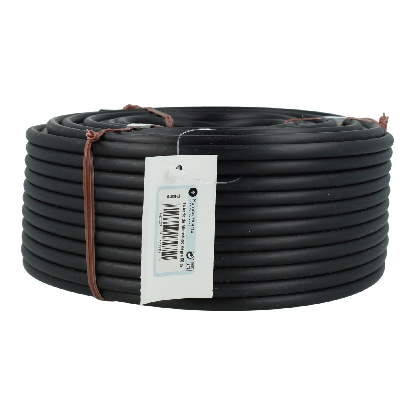 Schwarzer Mikro-Schlauch Ø 4 mm Planeta Huerto 25 m