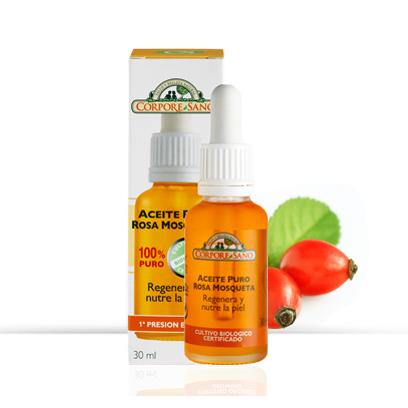 Huile de rose musquée anti-rides et régénérante Corpore Sano 30 ml