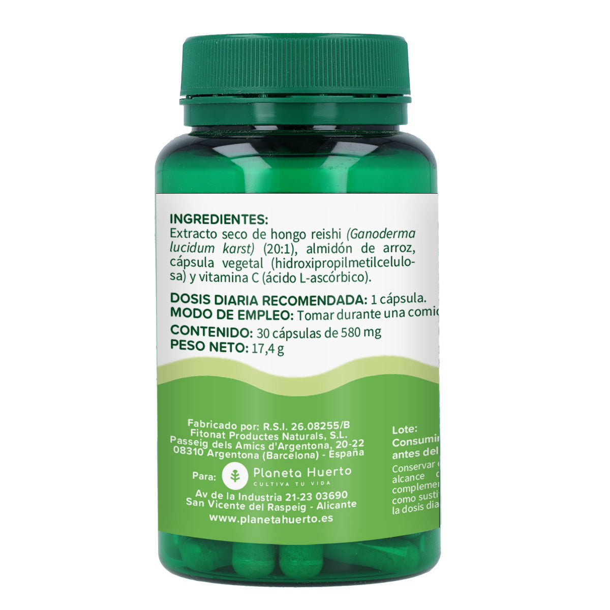 Reishi Planeta Huerto 30 capsule vegetali