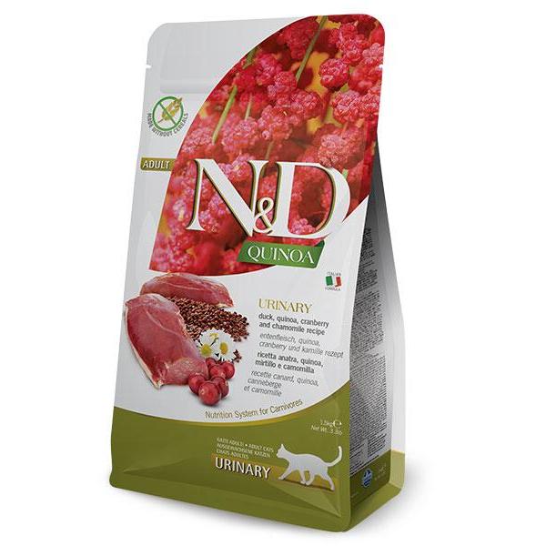 ND Quinoa Urinary anatra Mangime per gatti Farmina 1,5 kg