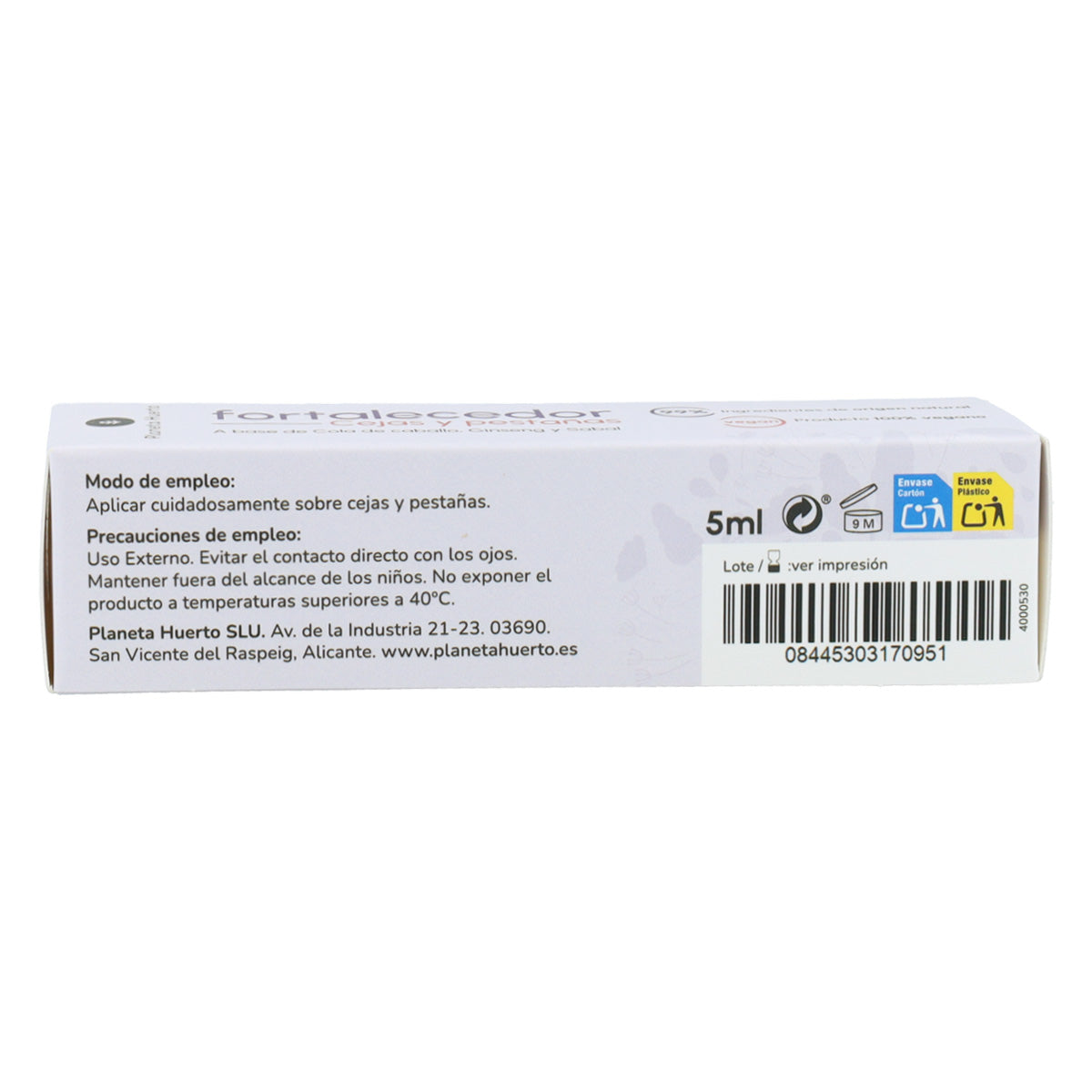 Fortalecedor de Cejas y Pestañas Planeta Huerto 5 ml