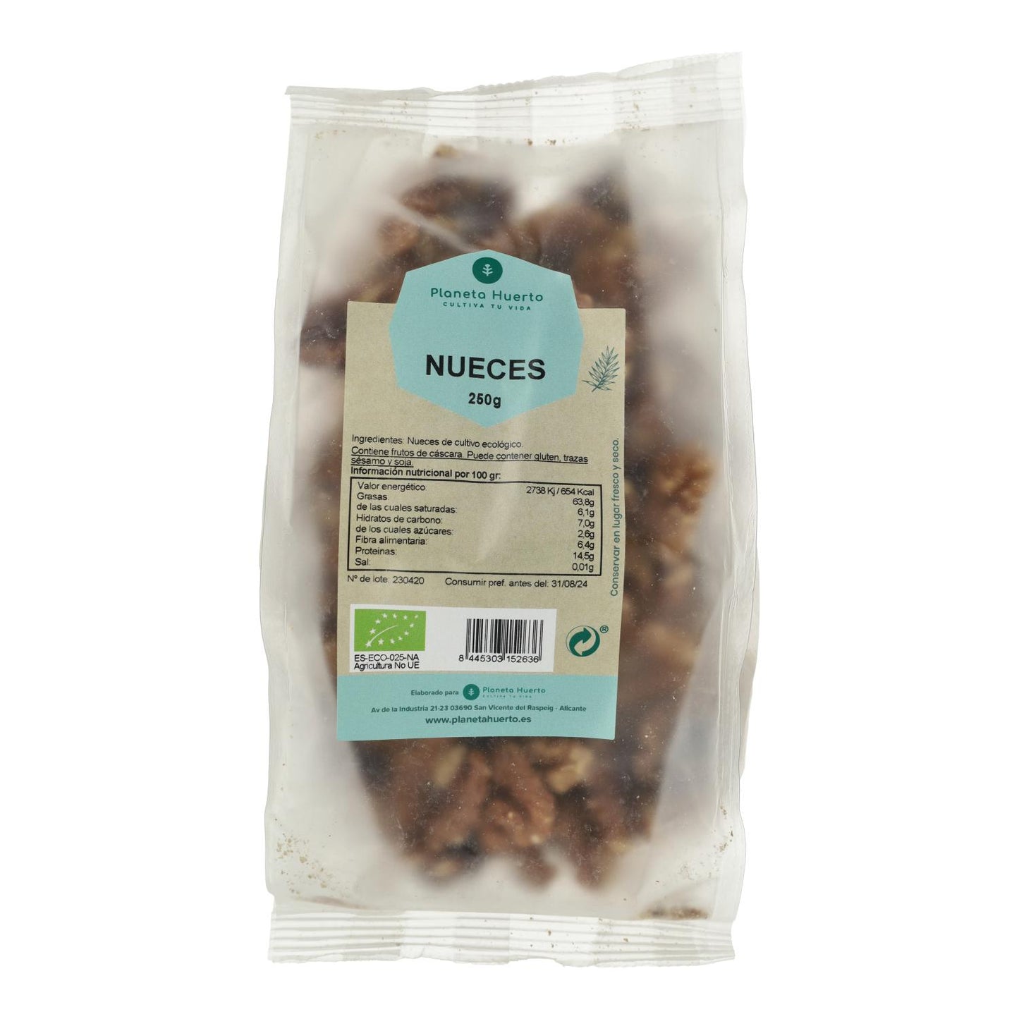 Noci sgusciate ECO Planeta Huerto 250 g