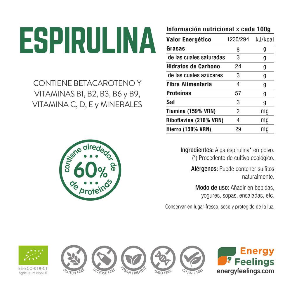 Spirulina poeder ECO Energy Feelings 200 g