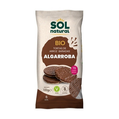 Reiswaffeln mit Johannisbrotüberzug Sol Natural 100 g