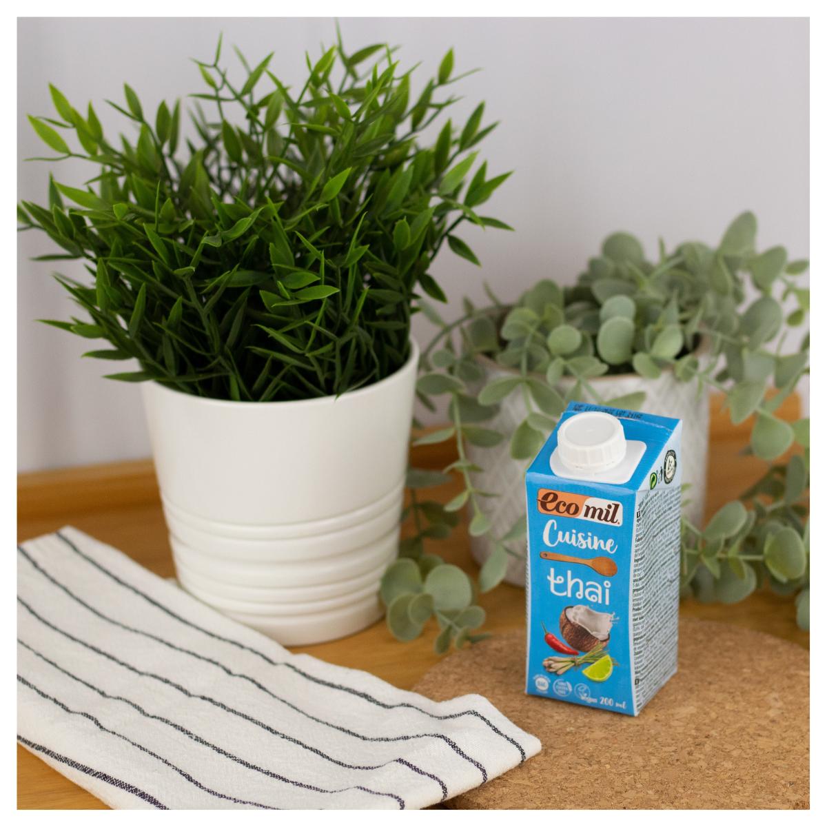 Crème végétale Bio Cuisine Coco Thai Ecomil, 200 ml