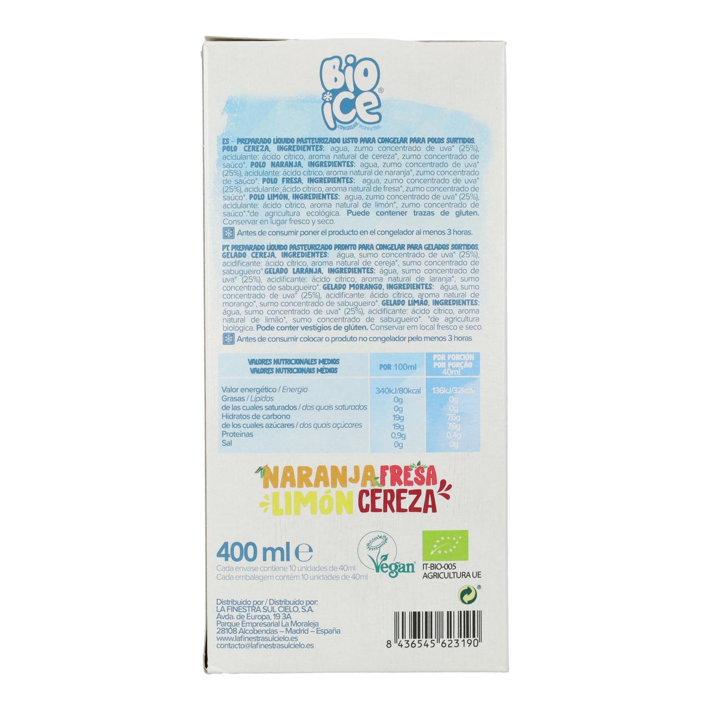 Bio Ice Polos La Finestra Sul Cielo 400 ml