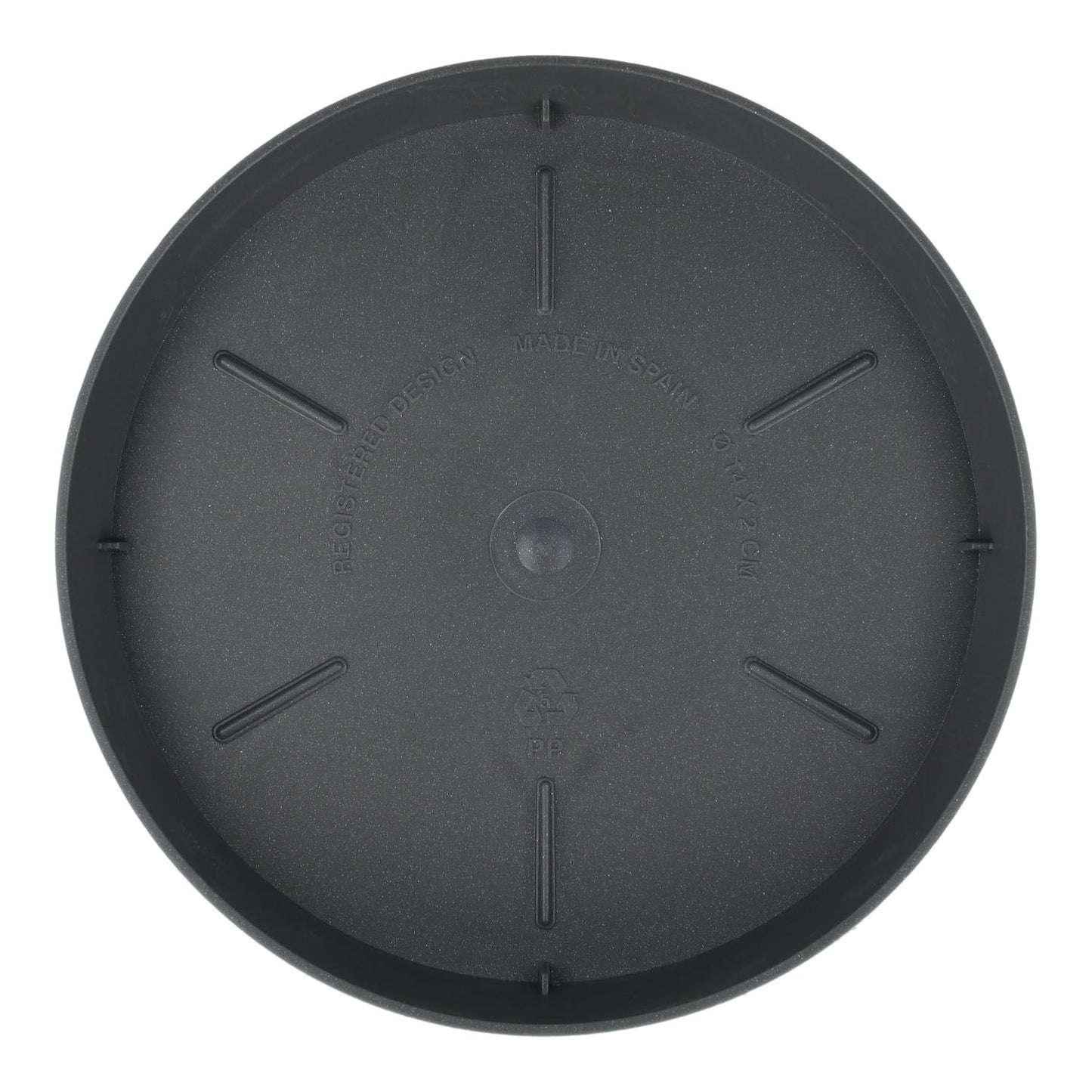 Soucoupe pour pot de fleurs Tes couleur anthracite D 20 x 3