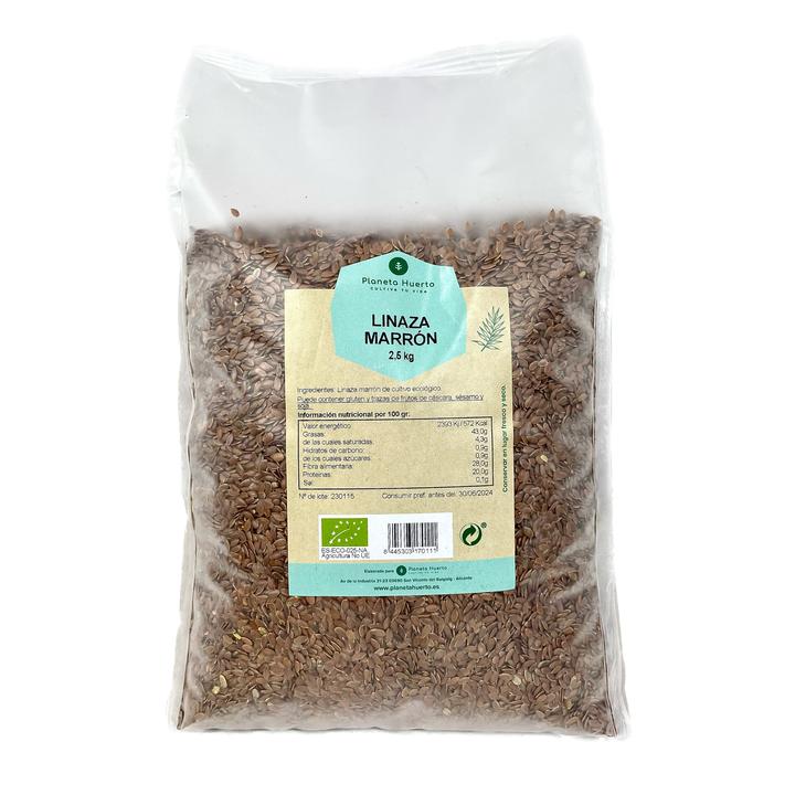 Semi di lino marrone ECO Planeta Huerto 2,5 kg