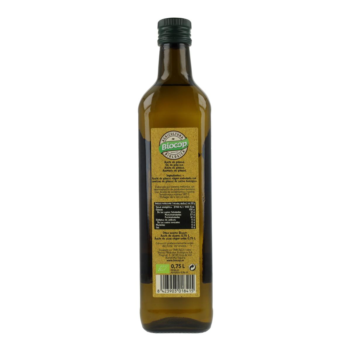 Biocop Organic Sunflower Oil 750 ml