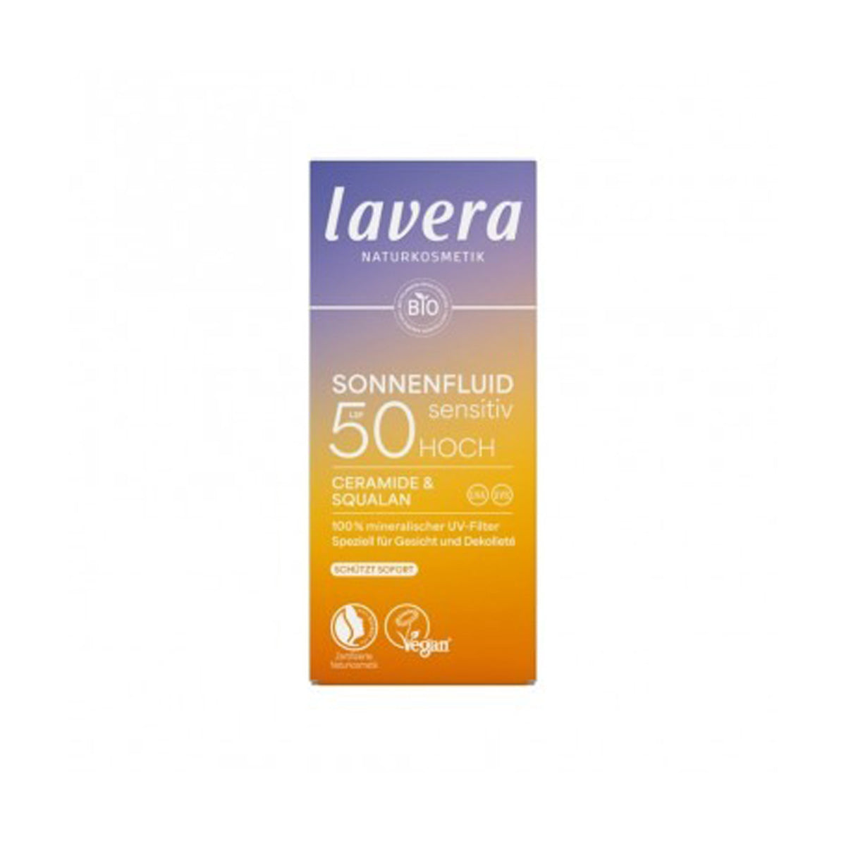 Fluido solare viso SPF50 Lavera 40 ml