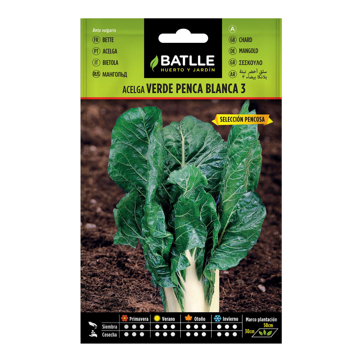 White-stemmed green chard seeds 3 Batlle