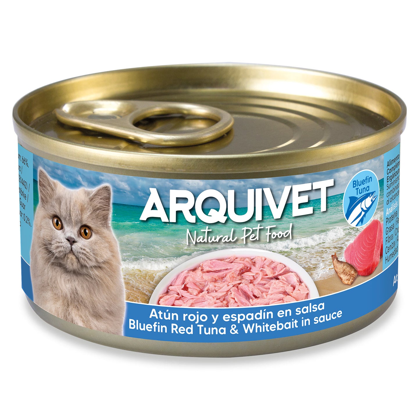 Rode tonijn en spiering in saus Arquivet 80 g Natvoer voor katten