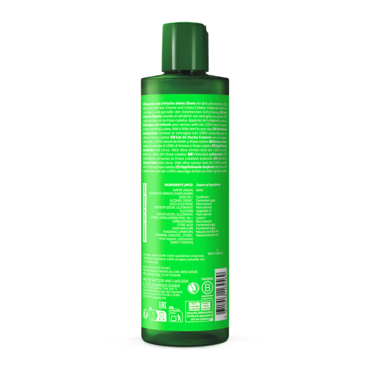 Krämig duschgel Refresh Citrus Weleda 400 ml