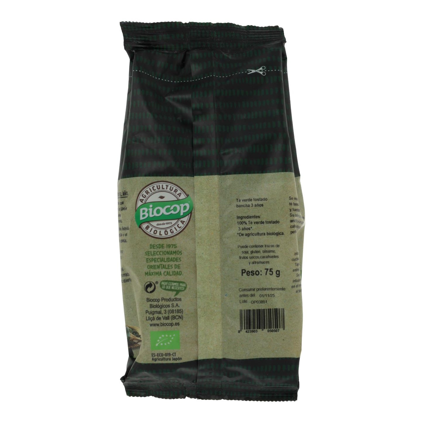 Gerösteter grüner Tee Bancha 3 Jahre Biocop, 75 g