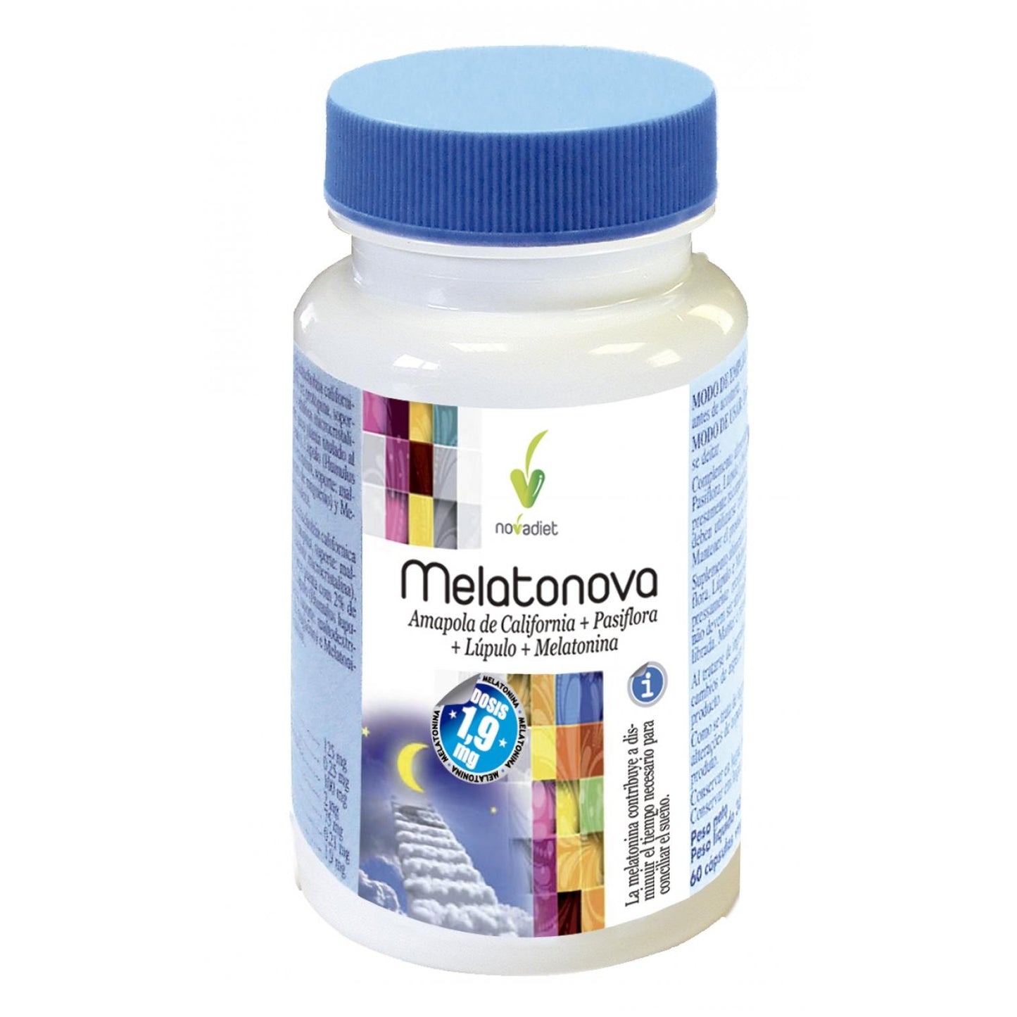 Melatonova Melatonin 1.9 mg Novadiet, 60 Vegetable Capsules