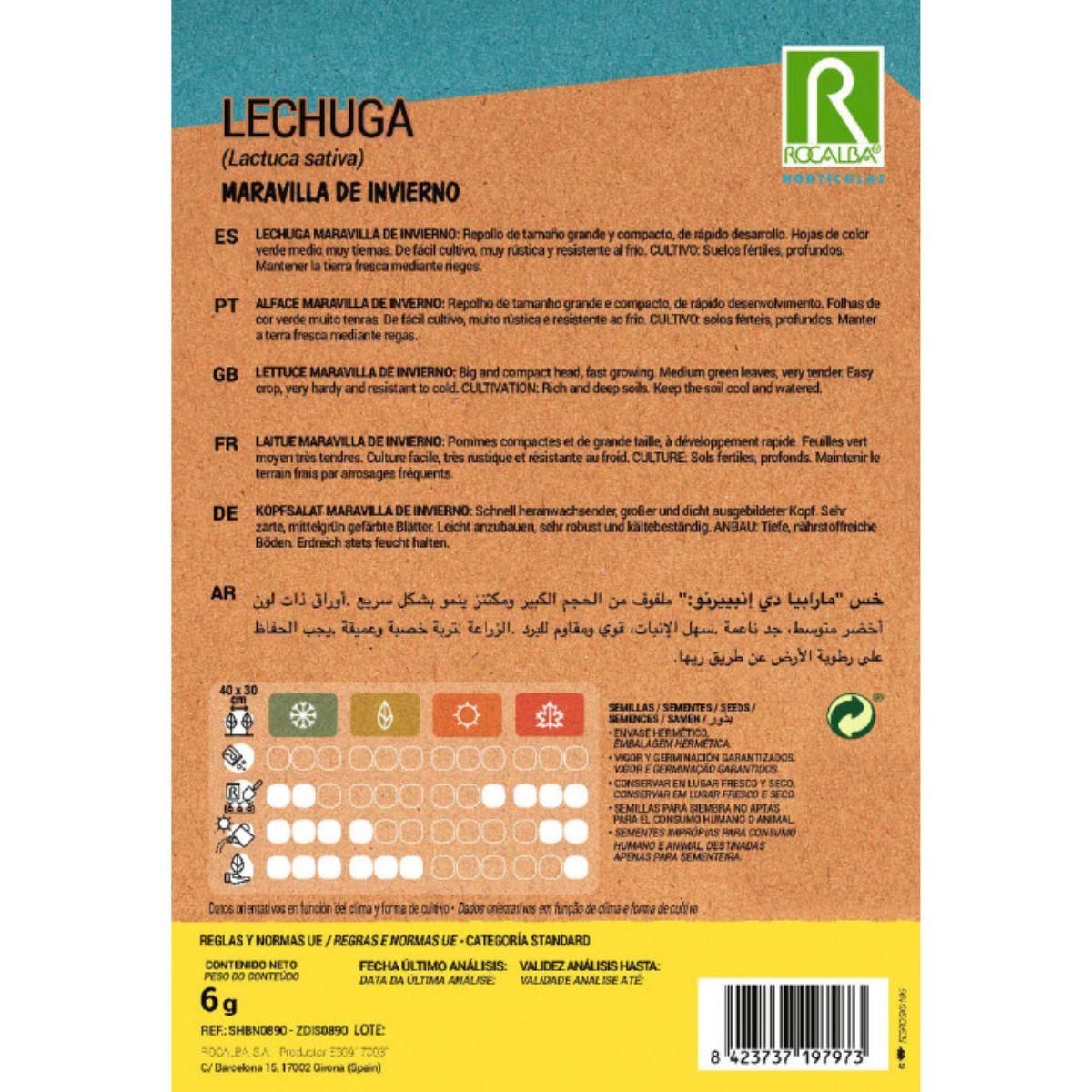 Semillas de Lechuga maravilla de invierno