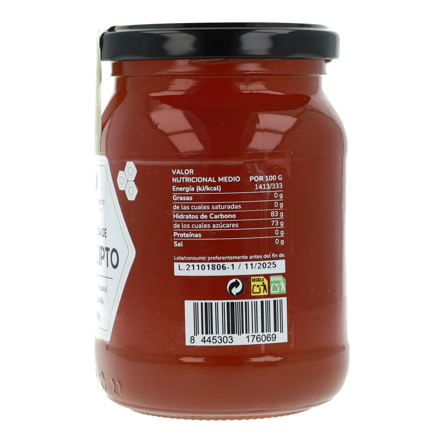 Raw Eucalyptus Honey Planeta Huerto 500 g