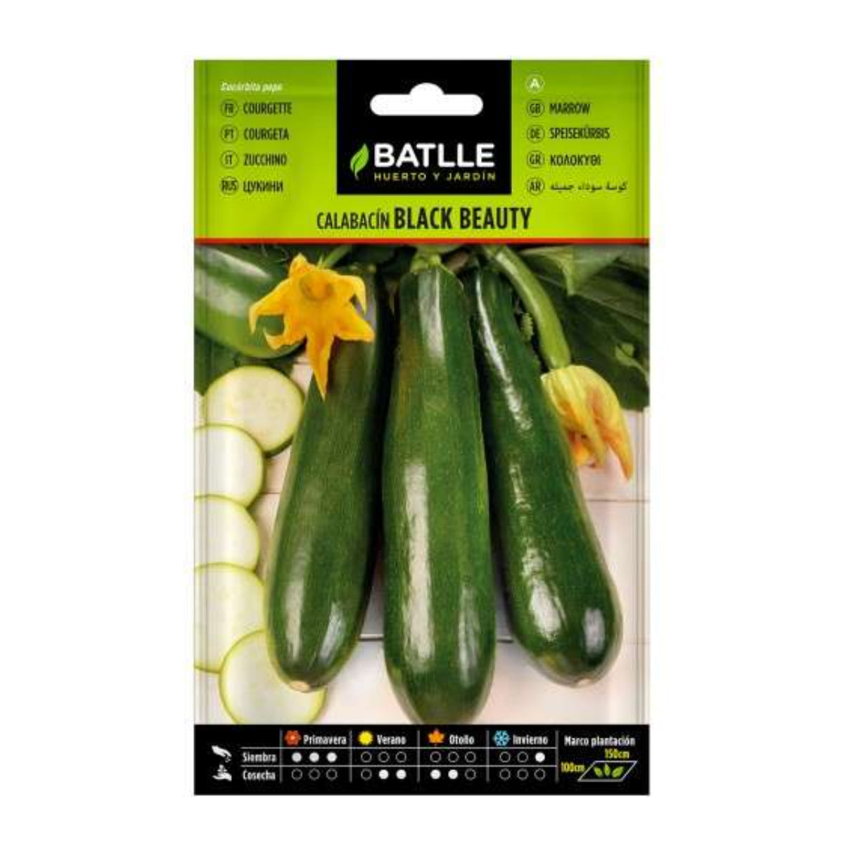 Zucchinifrön Black Beauty Cultivers Batlle