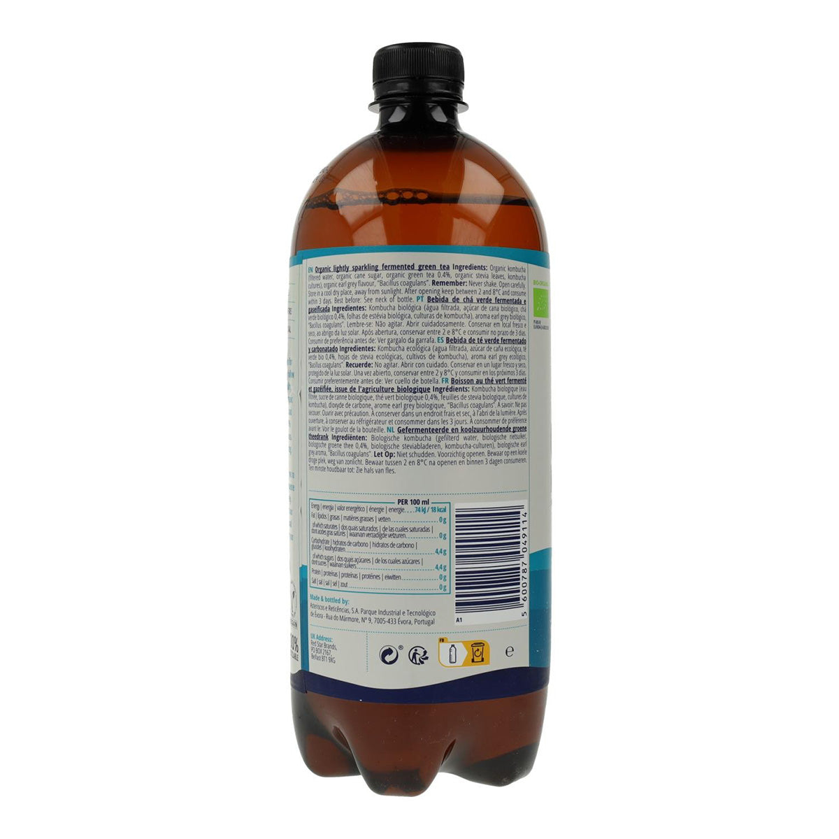 Boisson Kombucha BIO originale Captain Kombucha 400 ml