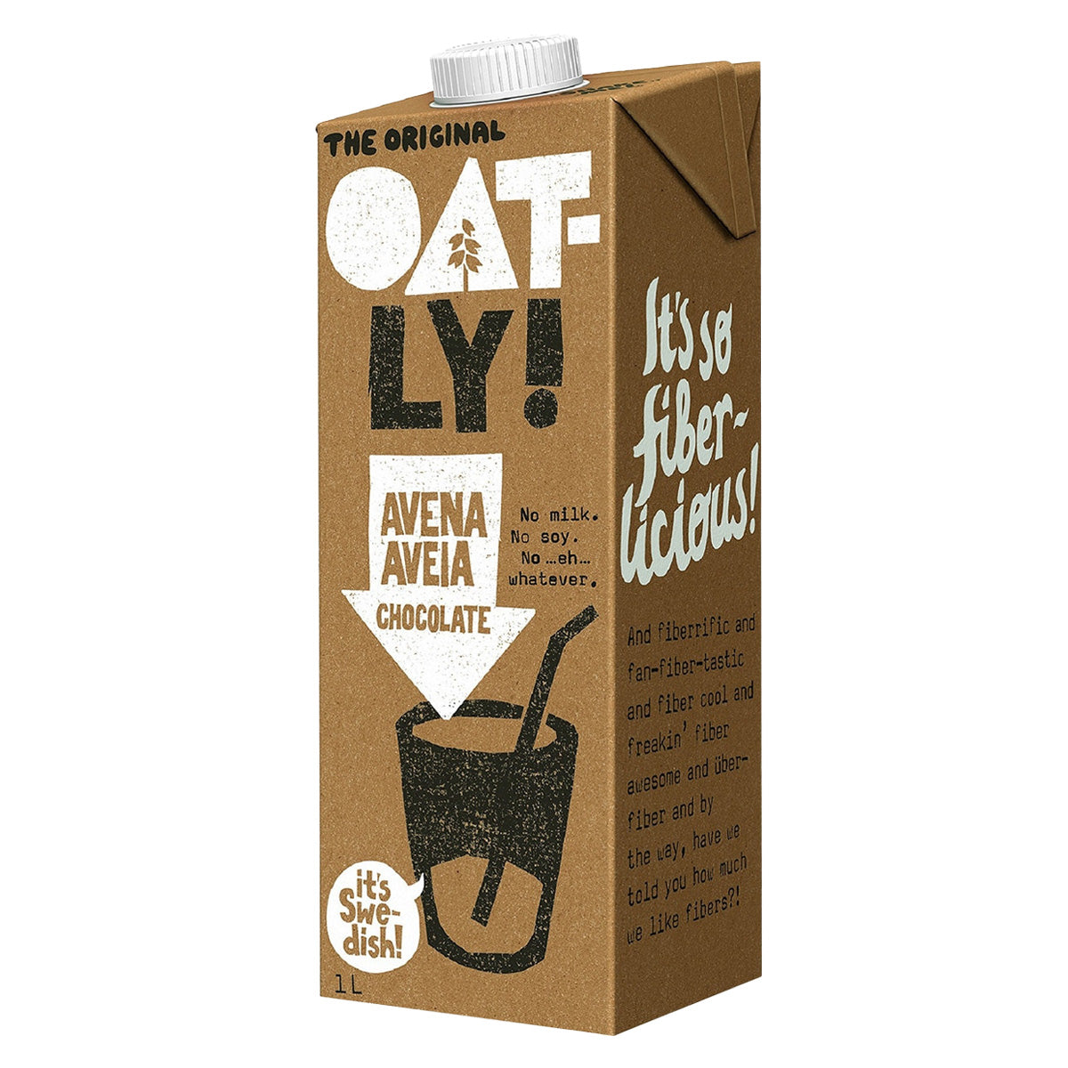 Confezione da 6 bevande all'avena e cioccolato, Oatly, 1 L
