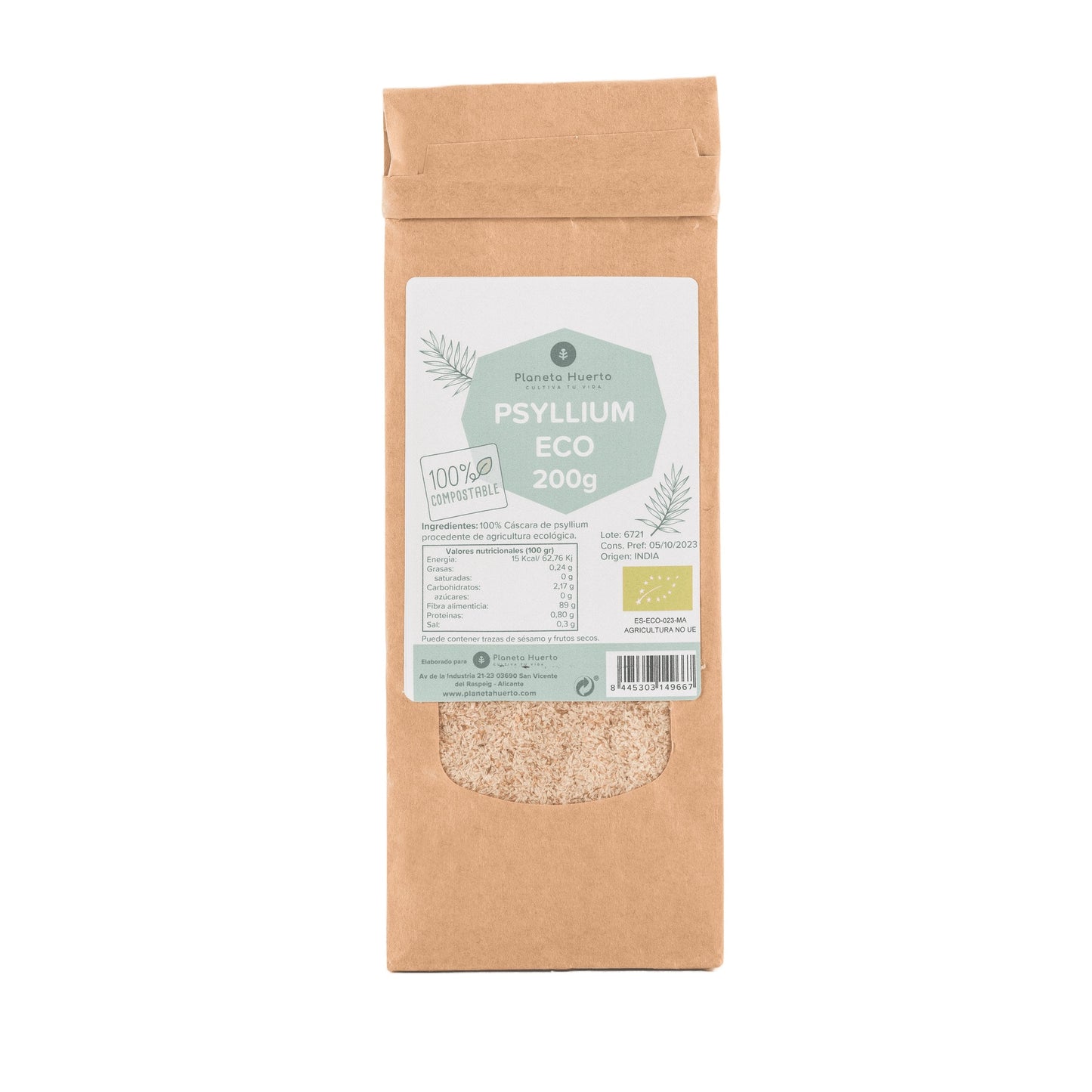 Frusta di psillio ECO Planeta Huerto 200 g