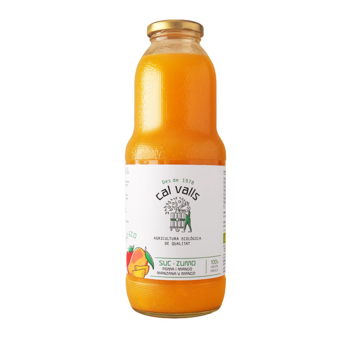 Jus de mangue et de pomme Eco Cal Valls 1 L