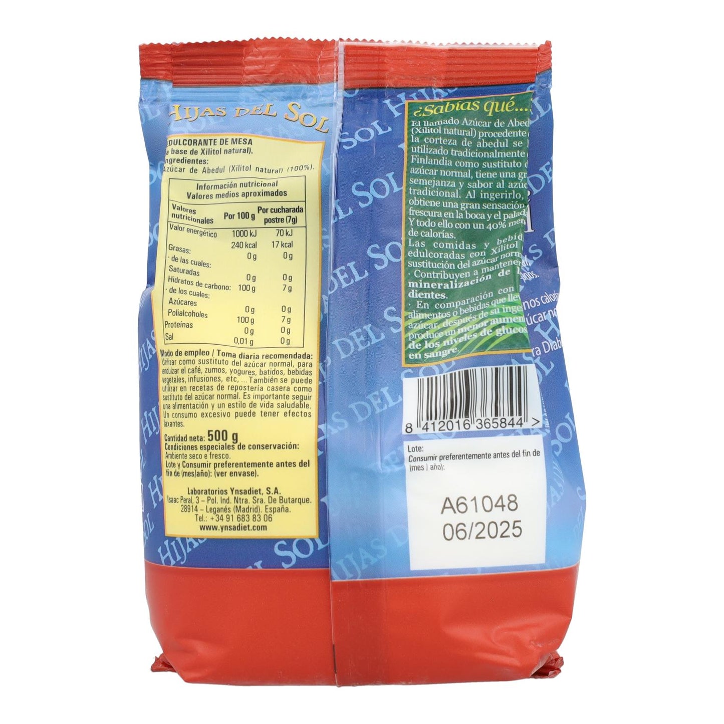 Zucchero di betulla 500 grammi Ynsadiet