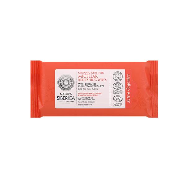 Refreshing Micellar Wipes for all skin types Certified Organic Natura Siberica 10 pcs