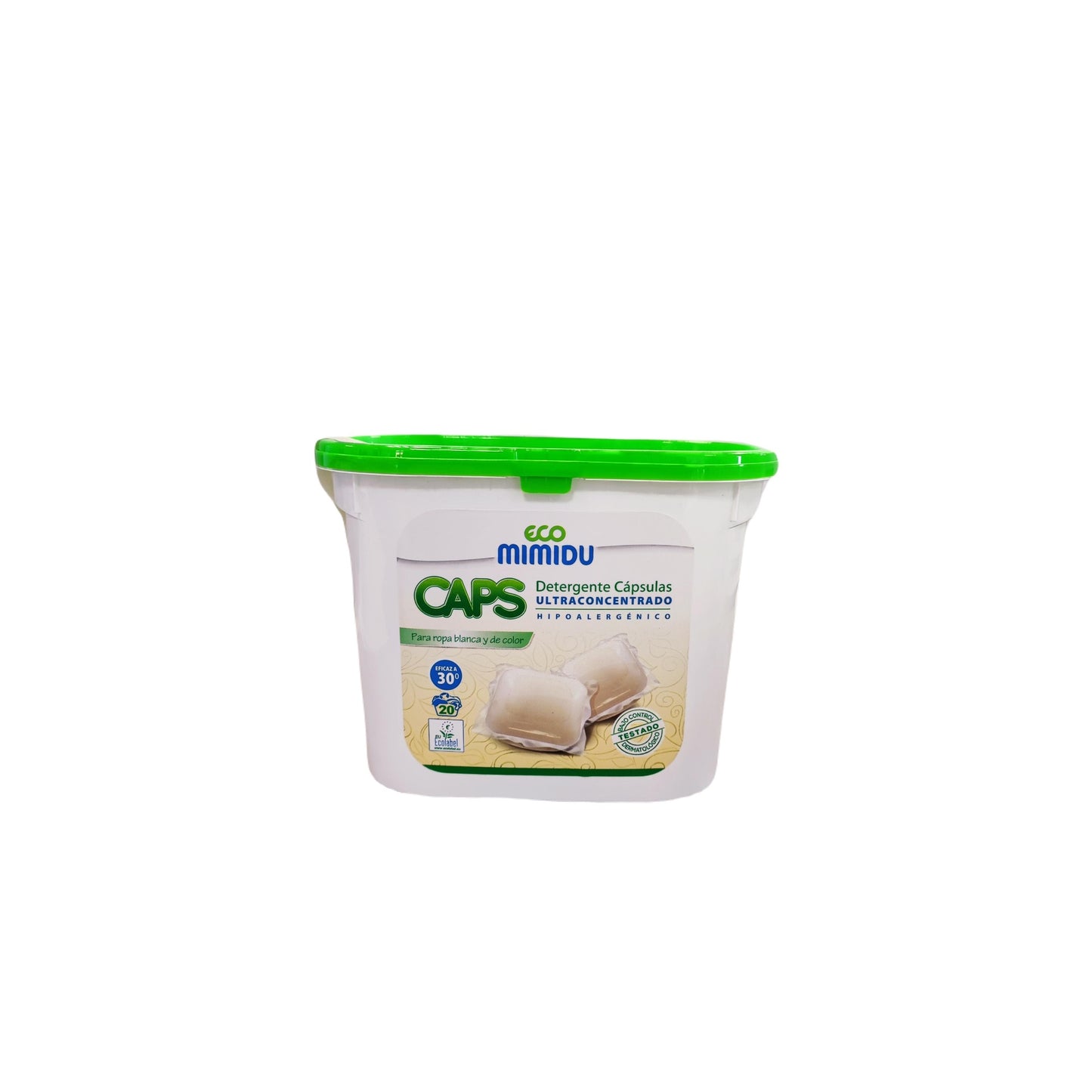 Ultrakoncentrerade tvättmedelskapsel Mimidu ECO 20 doser
