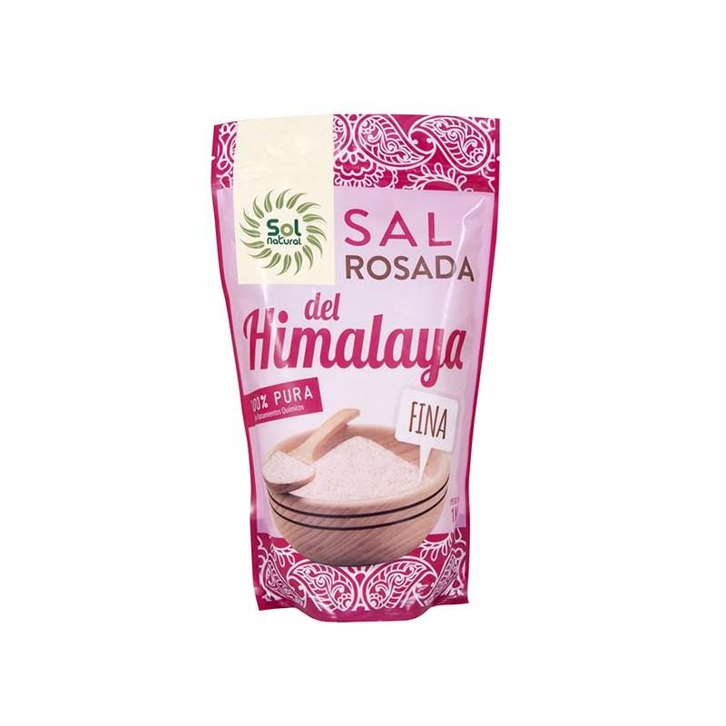 Sal rosa del Himalaya fina, Sol Natural 1kg