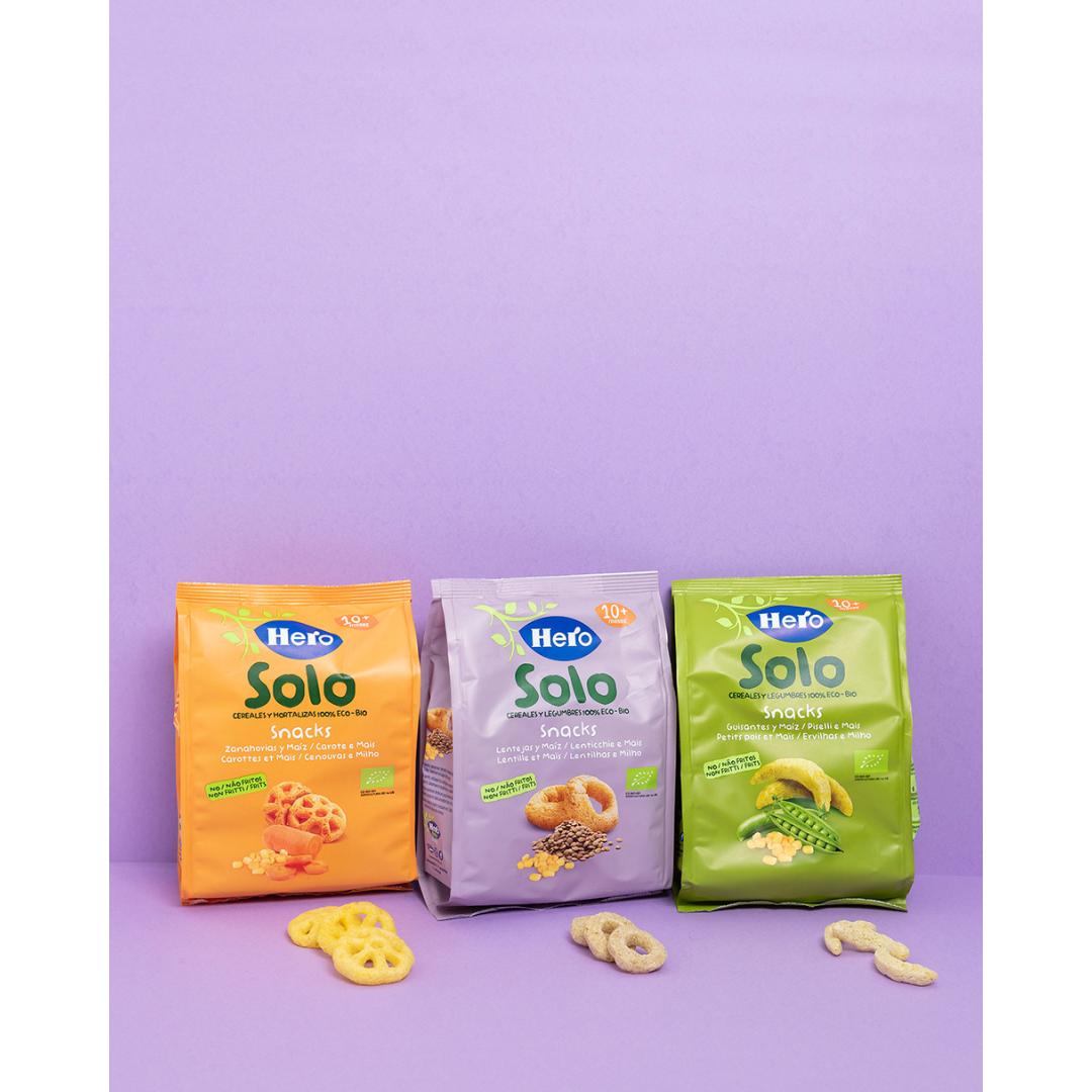 Snack di carote e mais biologici 40 g-Hero Solo