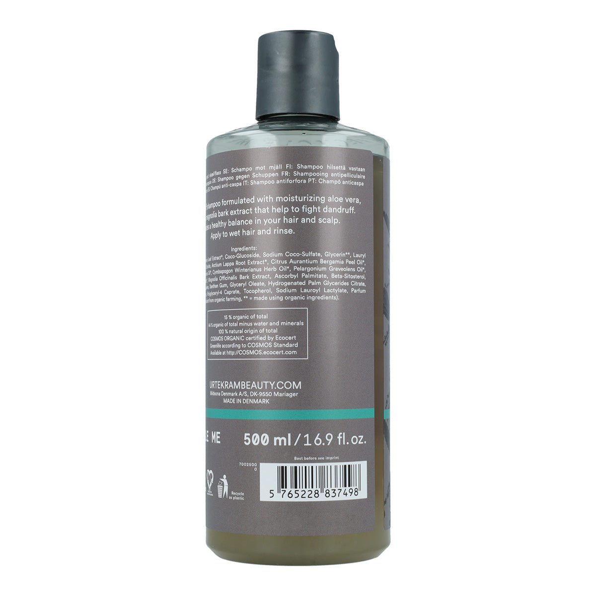 Shampoo all'ortica antiforfora Urtekram 500 ml