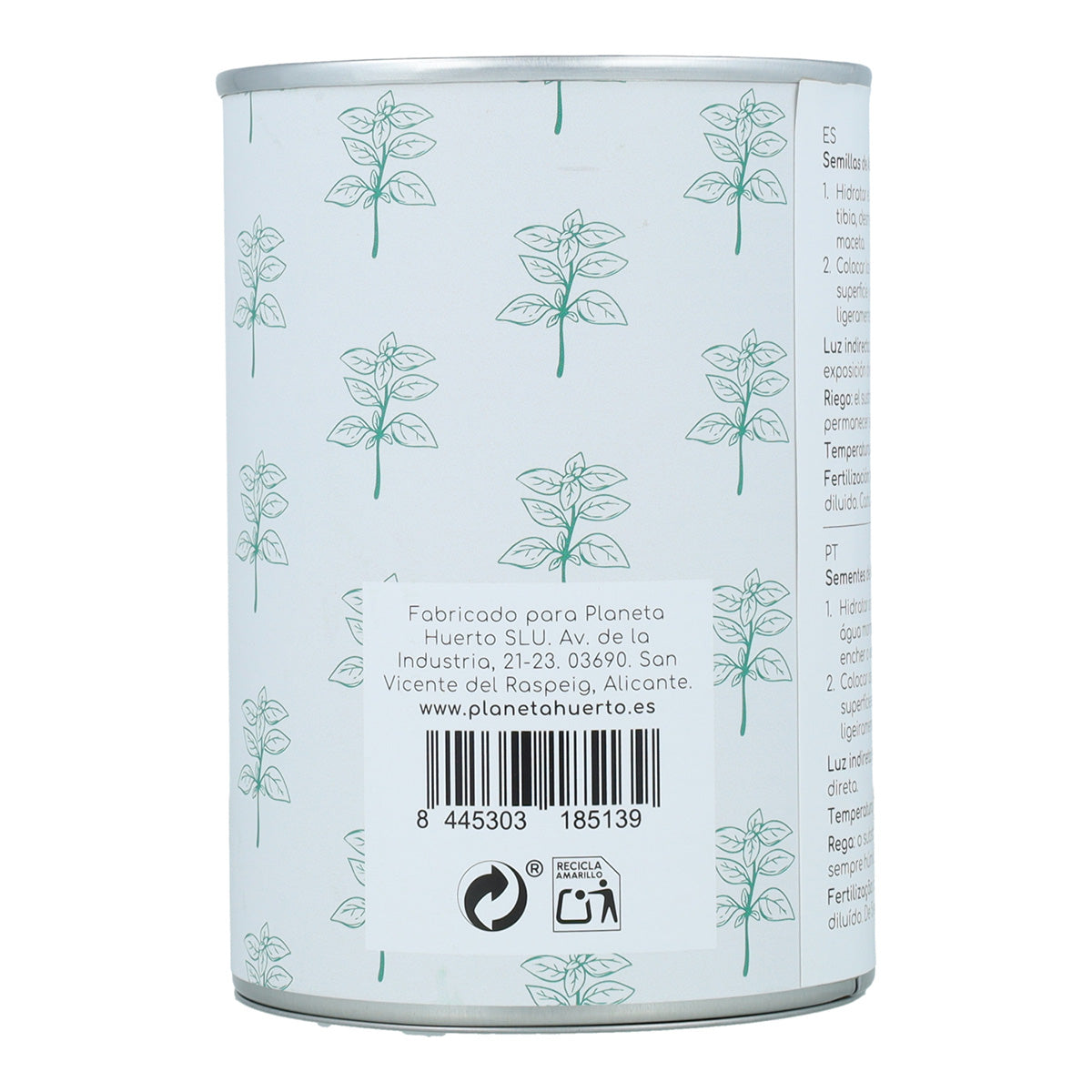 Kit de culture de basilic aromatique Planeta Huerto