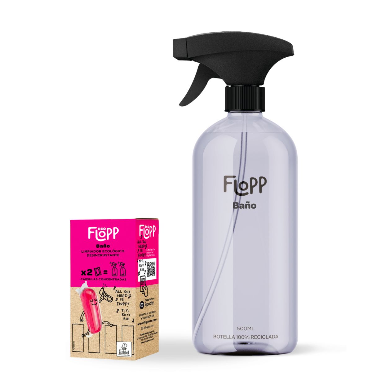 FLOPP ECO Łazienki Butelka 500 ml + wkład