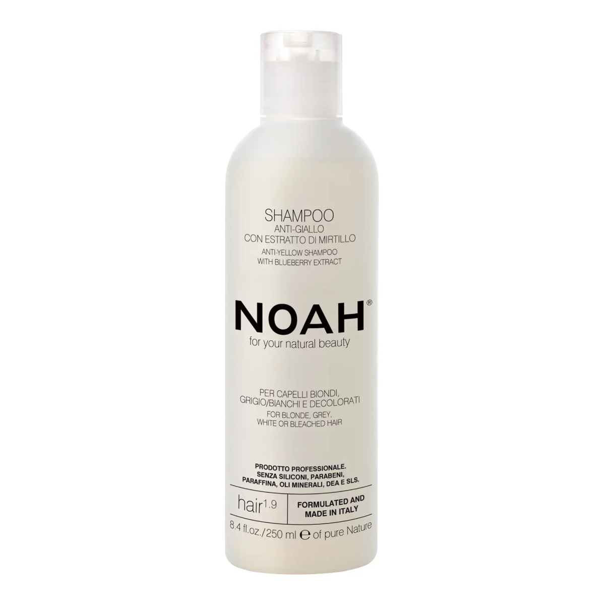 Shampoo anti-giallo con estratto di mirtillo blu Noah 250 ml