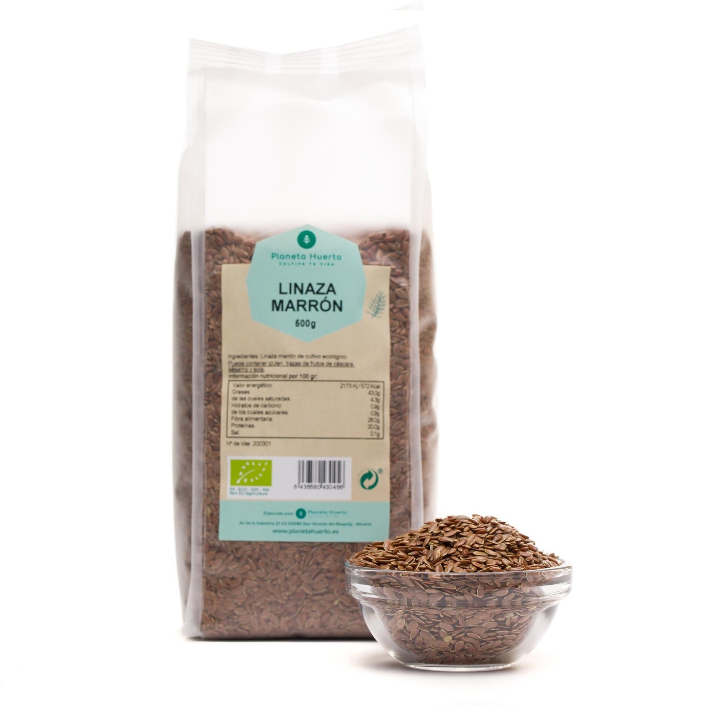 Brown linen ECO Planeta Huerto 500 g