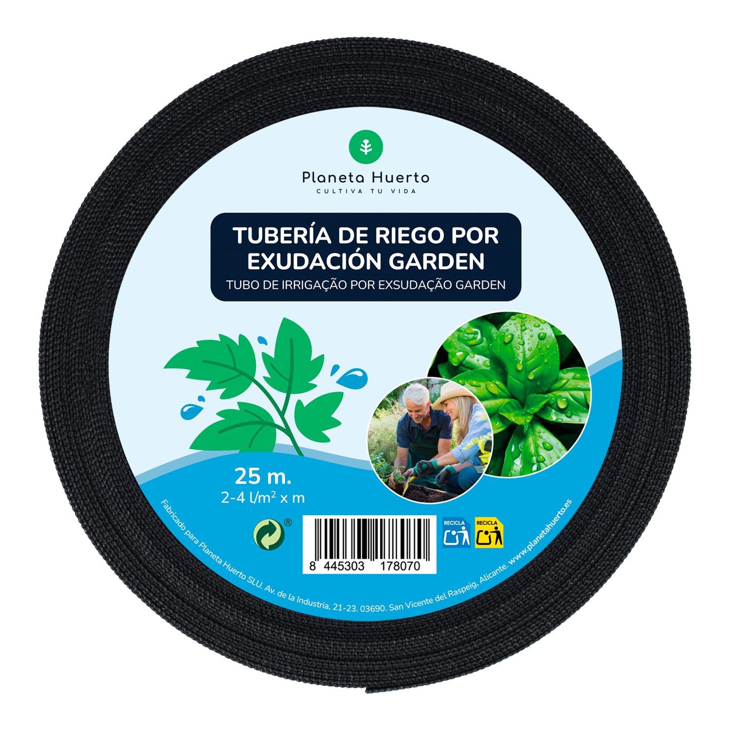 Rotolo di essudazione Planeta Huerto da giardino 25 m