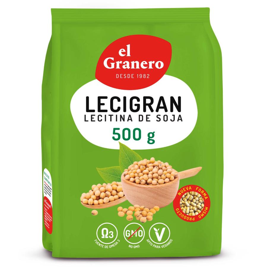 Lecigran Lecytyna sojowa IP bez GMO, El Granero, 500 g
